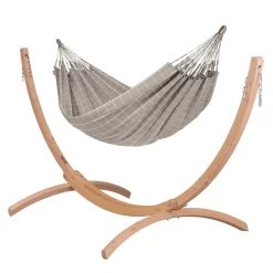 LA SIESTA Doppel-Hängematte Brisa, Almond, Outdoor Material, Bis 160 Kg, Wetterfest -Fashion Garden Store 3940200281 Doppel Haengematte Brisa almond Outdoor Material 3 61237