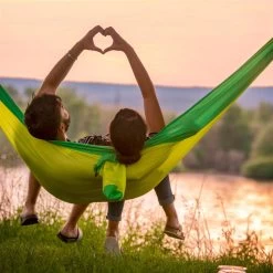 LA SIESTA Doppel-Reisehängematte Colibri 3.0, Palm, Bis 180 Kg, Reißfest, Leicht -Fashion Garden Store 3940200285 Doppel Reisehaengematte Colibri 3 0 Palm Nylon Stoff 9 61186