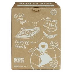 Single-Hängematte 'Paloma', La Siesta, Grau, Bio-Baumwolle, 26 X 21 X 19 Cm -Fashion Garden Store 3940200302 Single Haengematte Paloma Geschenkbox Bio Baumwolle 5 86545