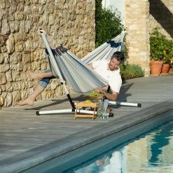 LA SIESTA Doppel-Hängematte 'Brisa', Sea Salt -Fashion Garden Store 3940200305 Doppel Haengematte Brisa Sea Salt wetterbestaendig 1 86040