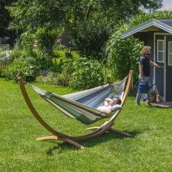 LA SIESTA Hängematte 'Modesta', Olive, L 300 X B 140 Cm 16 LA SIESTA Hängematte 'Modesta', Olive, L 300 X B 140 Cm -Fashion Garden Store 3940200331 Single Haengematte Modesta Olive Bio Baumwolle 4 106174