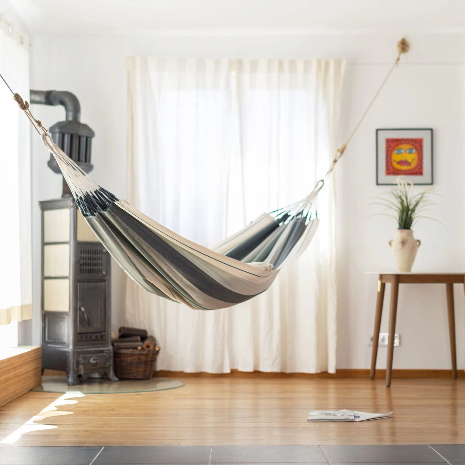 LA SIESTA Hängematte 'Modesta', Olive, L 300 X B 140 Cm 4 LA SIESTA Hängematte 'Modesta', Olive, L 300 X B 140 Cm – Bild 2