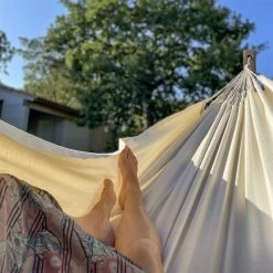 LA SIESTA Hängematte 'Modesta', Latte -Fashion Garden Store 3940200335 Doppel Haengematte Modesta Latte Bio Baumwolle 3 106107