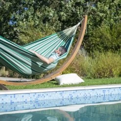 LA SIESTA Hängematte 'Modesta', Agave, Doppel - L 350 X B 160 Cm -Fashion Garden Store 3940200338 Doppel Haengematte Modesta Agave Bio Baumwolle 4 106115