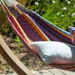 LA SIESTA Doppel-Hängematte 'Modesta', Flowers, 350 X 160 Cm -Fashion Garden Store 3940200339 Doppel Haengematte Flora Flowers Bio Baumwolle 3 106119