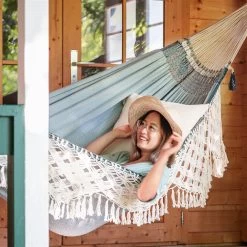 LA SIESTA Kingsize Hängematte 'Bossanova', Fjord -Fashion Garden Store 3940200349 Kingsize Haengematte Bossanova Fjord Bio Baumwolle 3 106155