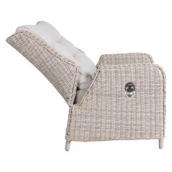 Kölle Geflecht-Sessel Jumbo Inkl. Hocker, Mit Auflage -Fashion Garden Store 3950100895 Geflechtsessel Jumbo Koelle inkl Hocker rattanbraun inkl Auflage 03 47966