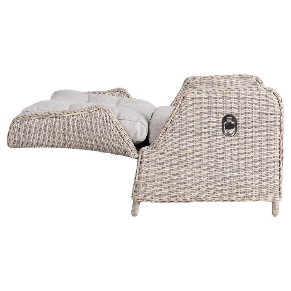 Kölle Geflecht-Sessel Jumbo Inkl. Hocker, Mit Auflage – Bild 3