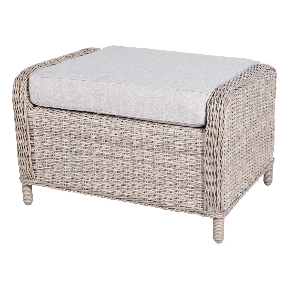 Kölle Geflecht-Sessel Jumbo Inkl. Hocker, Mit Auflage – Bild 9