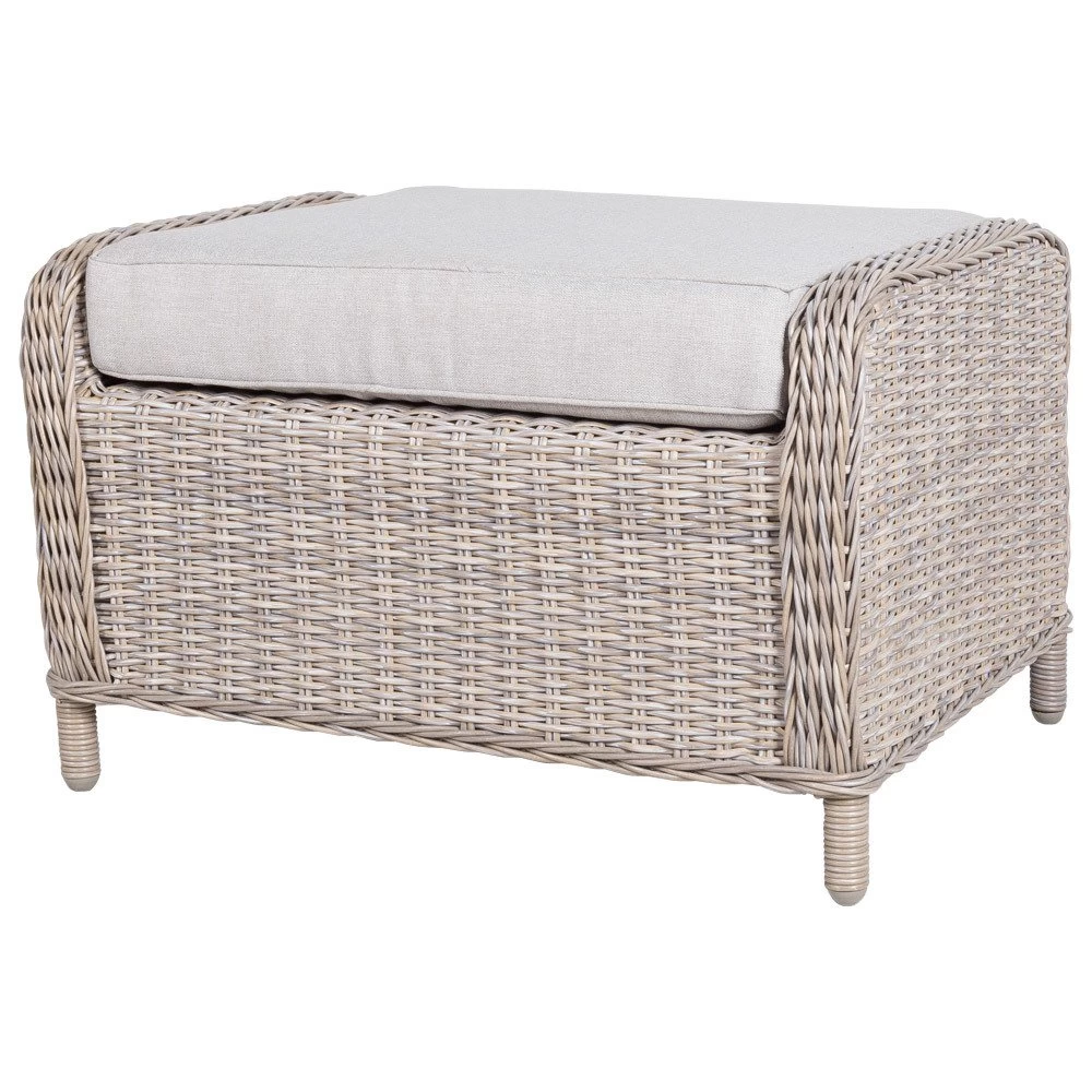 Kölle Geflecht-Sessel Jumbo Inkl. Hocker, Mit Auflage – Bild 7