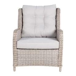 Kölle Geflecht-Sessel Jumbo Inkl. Hocker, Mit Auflage -Fashion Garden Store 3950100895 Geflechtsessel Jumbo Koelle inkl Hocker rattanbraun inkl Auflage 47963