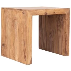 YOGA Tisch Cube Im Indischen Stil, Massives Sheeshamholz, Natur -Fashion Garden Store 3980100045 YOGA Indien Tisch Cube mittelgross 1 98062