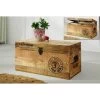 IRON Truhe, 80x40x40 Cm, Naturfarben, Mangoholz Mit Eisen -Fashion Garden Store 3980100239 IRON Truhe 80x40x40cm Mangoholz mit Eisen 57797
