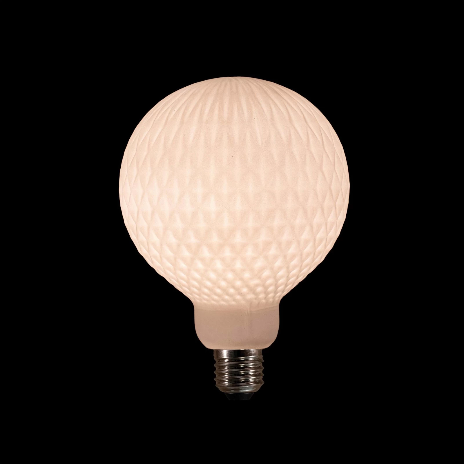 LED-Glasglühbirne 'Keramik-Kristall', E27, Weiß, 125 X 170 Mm 3 LED-Glasglühbirne 'Keramik-Kristall', E27, Weiß, 125 X 170 Mm