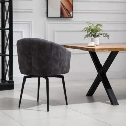 SEBA Drehstuhl 'Washington', Ebony/anthrazit, Ca. 82 X 60 X 60 Cm -Fashion Garden Store 3980100674 SEBA Drehstuhl Washington ebonyanthrazit 7 119510