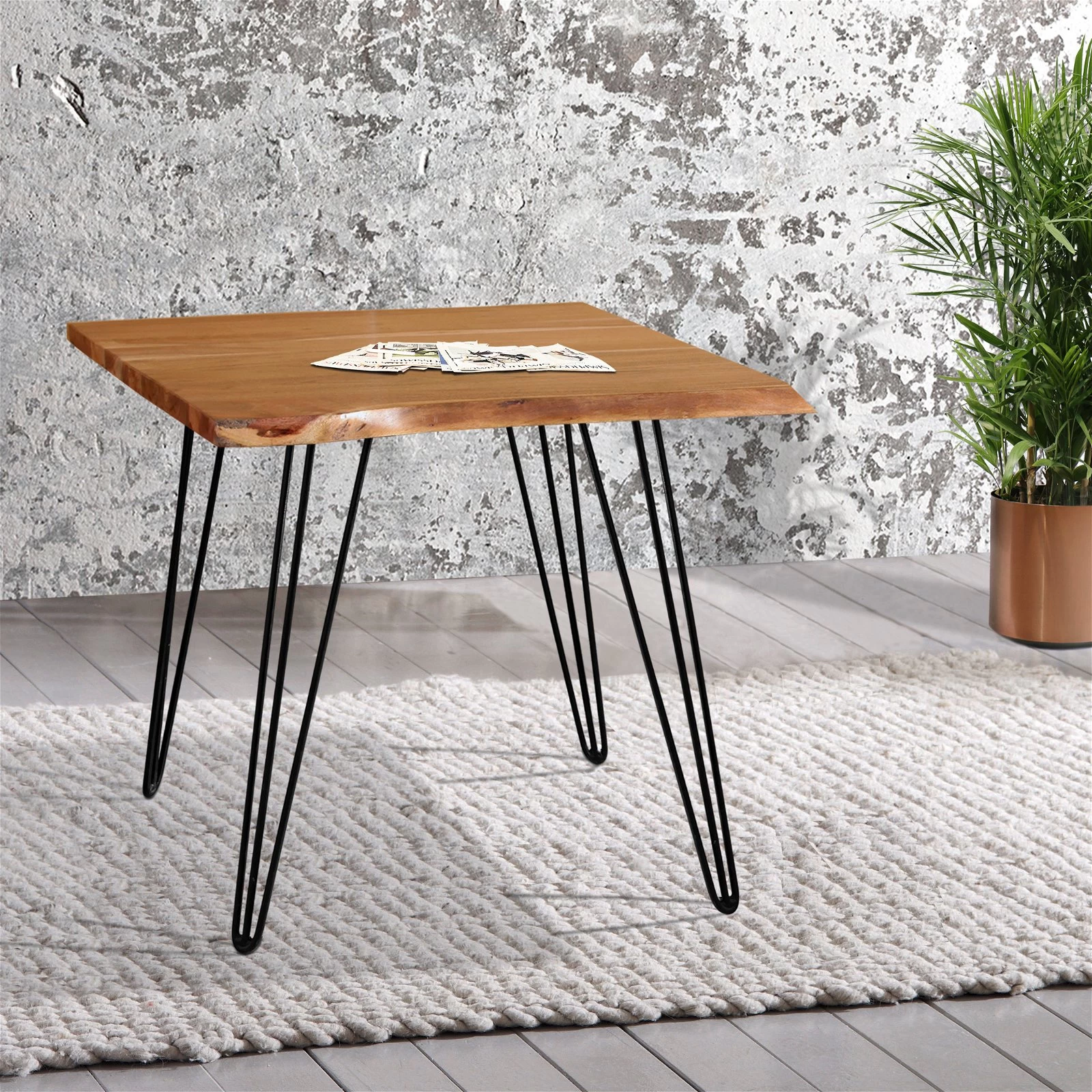 BRONX Esstisch, Akazie, Ca. 80 X 80 X 77 Cm 3 BRONX Esstisch, Akazie, Ca. 80 X 80 X 77 Cm