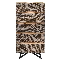 NEPTUN Kommode, Natur, Mango, Ca. 55 X 38 X 110 Cm