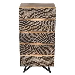 NEPTUN Kommode, Natur, Mango, Ca. 55 X 38 X 110 Cm -Fashion Garden Store 3980100690 NEPTUN Kommode mango natur 3 119559