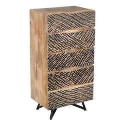 NEPTUN Kommode, Natur, Mango, Ca. 55 X 38 X 110 Cm -Fashion Garden Store 3980100690 NEPTUN Kommode mango natur 4 119558