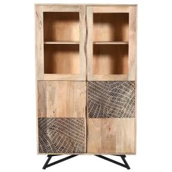 NEPTUN Highboard, Natur, Mango, Ca. 90 X 40 X 150 Cm