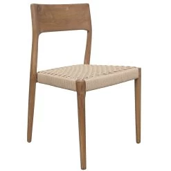 Stapelstuhl DELTA, Natur, Teakholz, Loom, Ca. 87 X 45 X 46 Cm -Fashion Garden Store 3980100698 Stapelstuhl Delta Teak Loom natur 2 119574