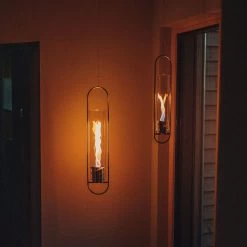 SPIN 90 Hängefeuer, Silber, Edelstahl, 60 X 13 X 9 Cm -Fashion Garden Store 3990100170 SPIN 90 Haengefeuer silber inkl einer Nachfuelldose 4 100350