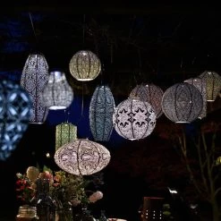 Solarlaterne 'Round 20 Occult', Hellgrün, Ø 20 X 18 Cm -Fashion Garden Store 72462 lumiz EB8 3348 123926 5