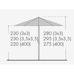 Doppler Sonnenschirm 'Alu-Expert Teleskop', 350 X 350 Cm, Natur 8 Doppler Sonnenschirm 'Alu-Expert Teleskop', 350 X 350 Cm, Natur -Fashion Garden Store Alu Expert Teleskop 350x350 Abmessung 67400