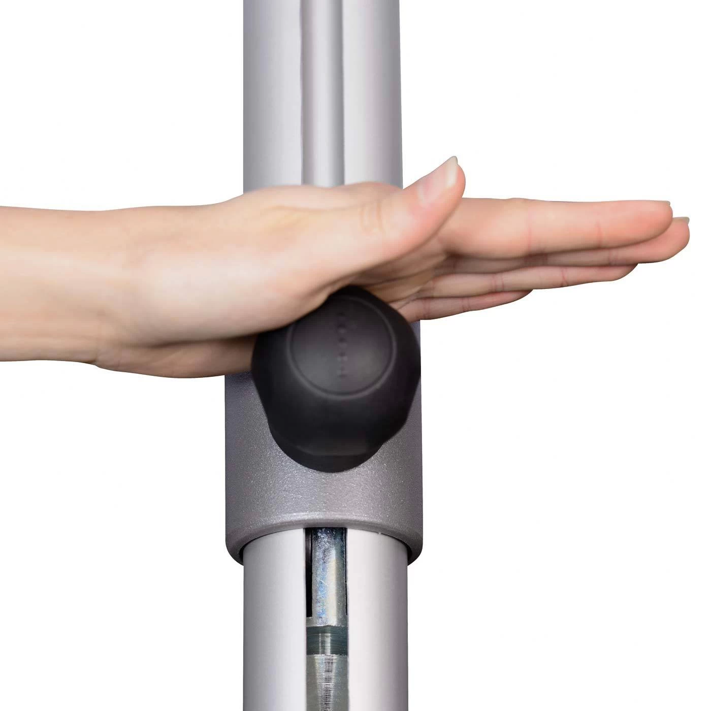 Doppler Sonnenschirm 'Alu-Expert Teleskop', 350 X 350 Cm, Natur 4 Doppler Sonnenschirm 'Alu-Expert Teleskop', 350 X 350 Cm, Natur – Bild 2