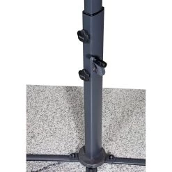 Doppler Pendelschirm 'Ravenna Smart 300', Um 360° Drehbar, Ø 300 Cm -Fashion Garden Store Ravenna smart 300 detail Standfuss 67465