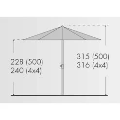 Doppler Sonnenschirm 'Telestar', Ohne Volant, Ø 500 Cm 10 Doppler Sonnenschirm 'Telestar', Ohne Volant, Ø 500 Cm -Fashion Garden Store Sonnenschirm Telestar 500 abmessung 67468